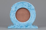 Small Catalin Speaker - Vibrant Marbleized Azure Blue