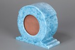 Small Catalin Speaker - Vibrant Marbleized Azure Blue