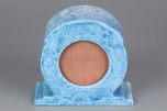 Small Catalin Speaker - Vibrant Marbleized Azure Blue