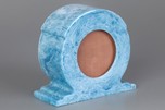 Small Catalin Speaker - Vibrant Marbleized Azure Blue