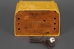 Swirled Sand + Yellow Insert Grille DeWald A-502 ’Step-Top’ Catalin Radio