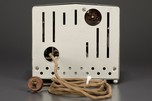 Rare Stewart Warner &rsquo;Lady&rsquo;s Head&rsquo; Radio R108X in Silver + Black