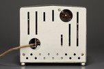 Rare Stewart Warner &rsquo;Lady&rsquo;s Head&rsquo; Radio R108X in Silver + Black