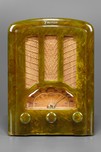 Beautifully Swirled Green Emerson AU-190 Catalin Tombstone Radio