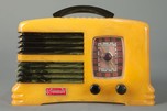 Rare Symphony Catalin Radio &rsquo;Split-Grille&rsquo; in Yellow + Dark Green