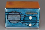 Metallic Blue Front Sparton ’Cloisonné’ Model 500C Catalin Radio