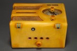 Tom Thumb ”Oval-Dial” Catalin Radio Model 955 in Yellow - Rare Deco Design