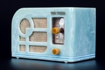 Tom Thumb ’Deco’ Catalin Radio in Azure Blue - Exceedingly Rare