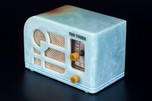 Tom Thumb ’Deco’ Catalin Radio in Azure Blue - Exceedingly Rare