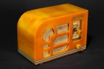 Tom Thumb ’Deco’ Catalin Radio in Marbleized Butterscotch - Rare Model