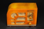 Tom Thumb ’Deco’ Catalin Radio in Marbleized Butterscotch - Rare Model