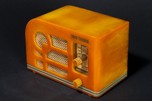 Tom Thumb ’Deco’ Catalin Radio in Marbleized Butterscotch - Rare Model