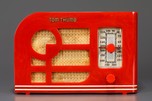 Tom Thumb &rsquo;Deco&rsquo; Catalin Radio in Bright Red - Super Rare