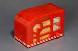Tom Thumb &rsquo;Deco&rsquo; Catalin Radio in Bright Red - Super Rare