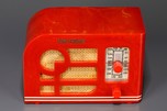 Tom Thumb &rsquo;Deco&rsquo; Catalin Radio in Bright Red - Super Rare