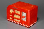 Tom Thumb &rsquo;Deco&rsquo; Catalin Radio in Bright Red - Super Rare