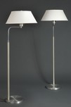 Great Pair Walter Von Nessen Spun Aluminum Art Deco Floor Lamps