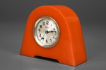 Deco Waterbury Clock in Watermelon Red Catalin