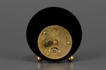 Tri-Color Disc Design Geometric LUX Catalin Bakelite Clock