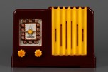 Beautiful Arvin 532 Catalin Radio in Maroon + Yellow