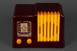 Beautiful Arvin 532 Catalin Radio in Maroon + Yellow