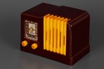 Beautiful Arvin 532 Catalin Radio in Maroon + Yellow